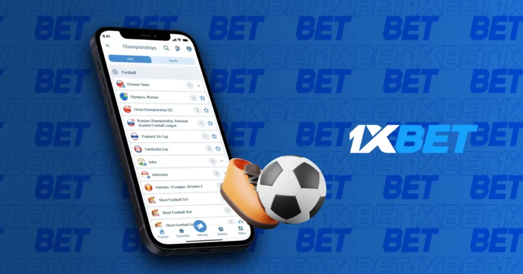 1xBet Korea의 모바일 애플리케이션에서 스포츠 베팅